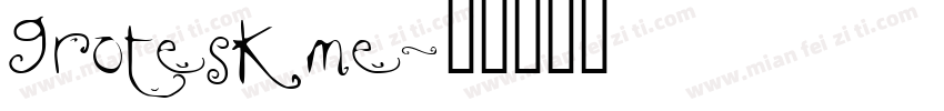 Grotesk me字体转换